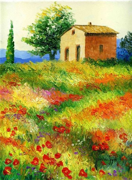 Картины пейзажи Янячик Жан-Марк