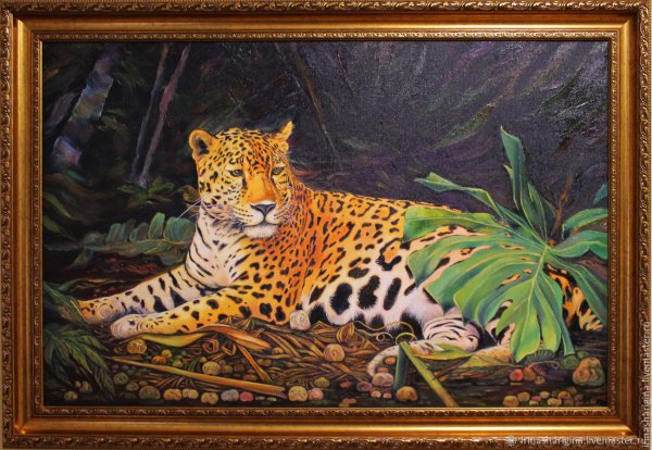 Пейзаж с леопардом