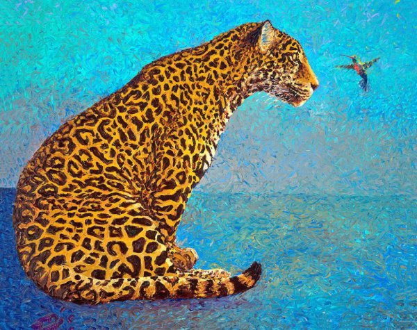 Алмазная мозаика пятнистый Ягуар