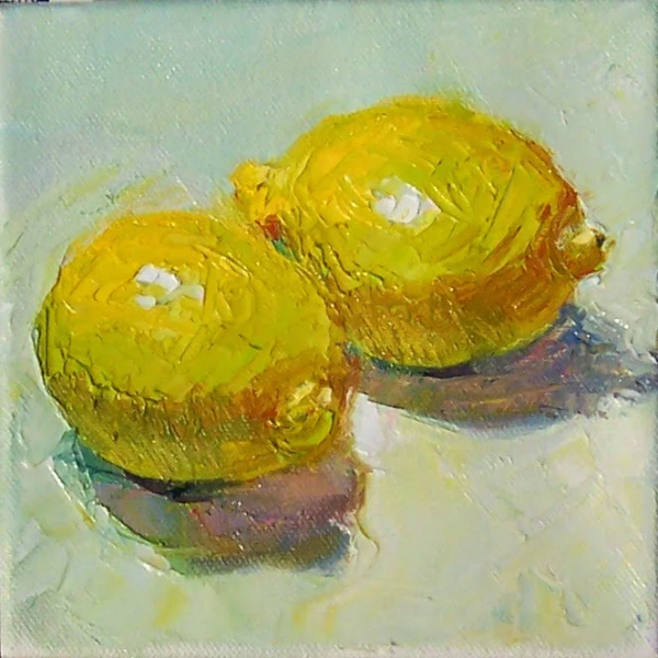 Натюрморт с лимоном маслом