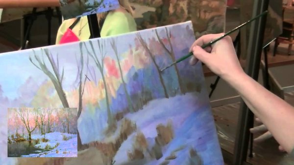 Ромашки живопись Олег Буйко