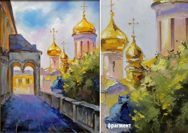Храмы живопись маслом