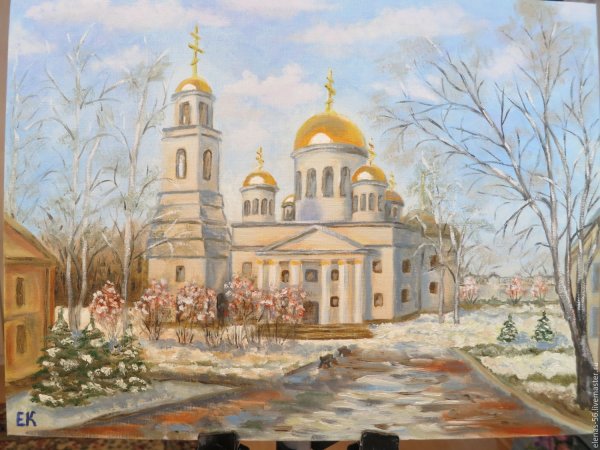Картины маслом Новосибирск собор Александра Невского