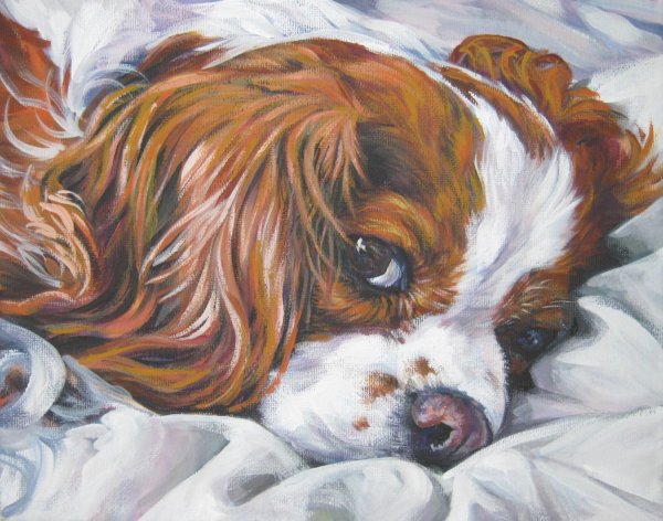 Картины Бленхейм кавалер Кинг Чарльз спаниель