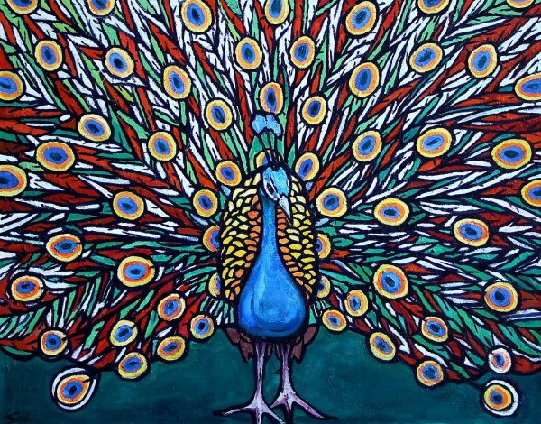 Павлин живопись