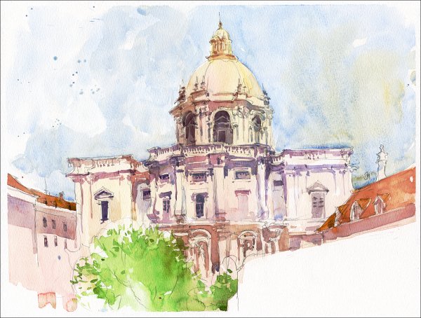 Атанов Владимир Сергеевич Архитектор акварели