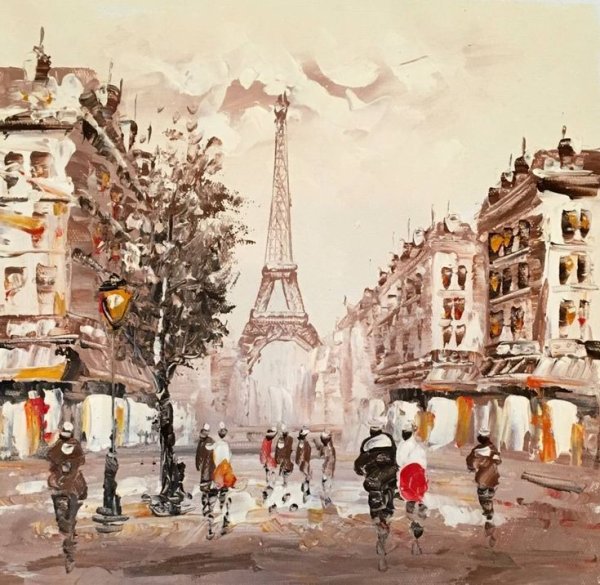Картины Антуан Бланшар Эйфелева башня