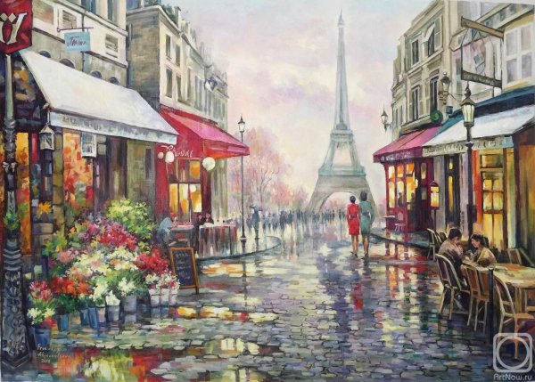 Париж Эйфелева башня художники