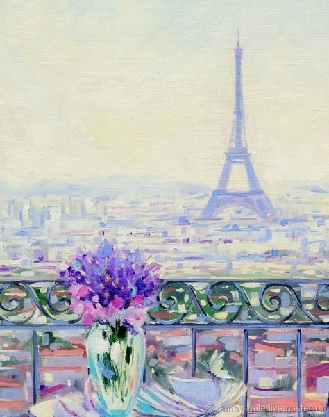 Парк Монсо в Париже картины