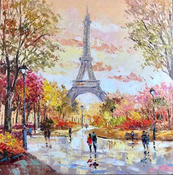 Клод Моне Париж после дождя