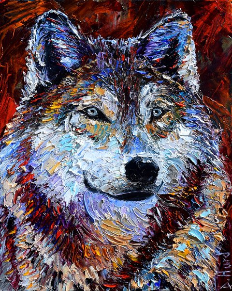 Картина волки