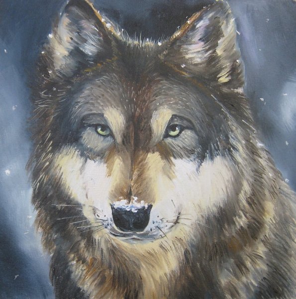 Картина волки