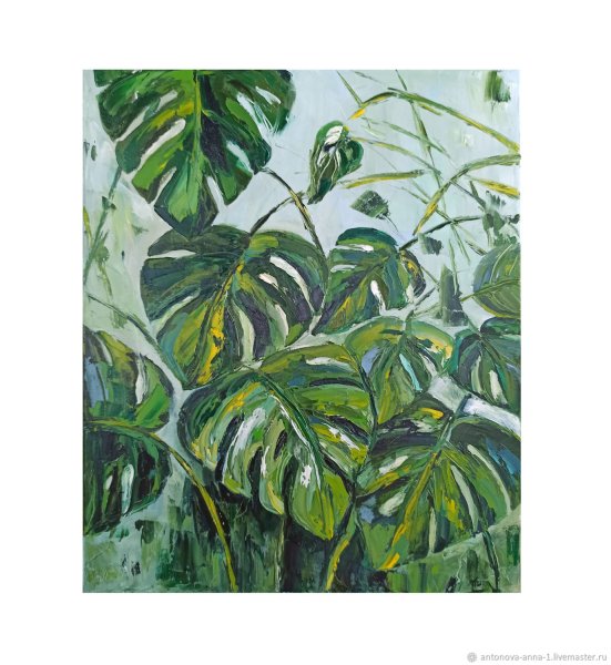 Монстера картина