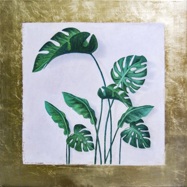 Монстера акрилом