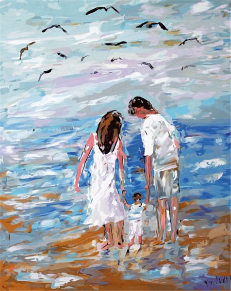 Картина счастливая семья