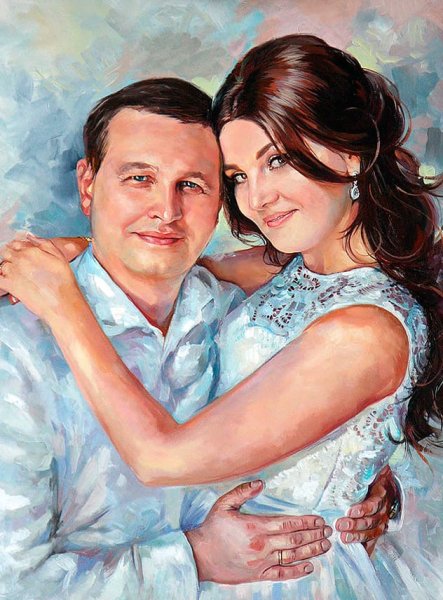 Портрет маслом на холсте