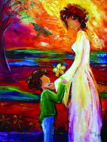 Мама картина маслом