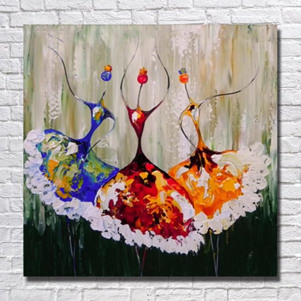 Абстракция маслом для интерьера