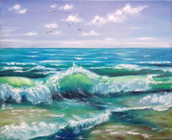 Море пейзаж маслом
