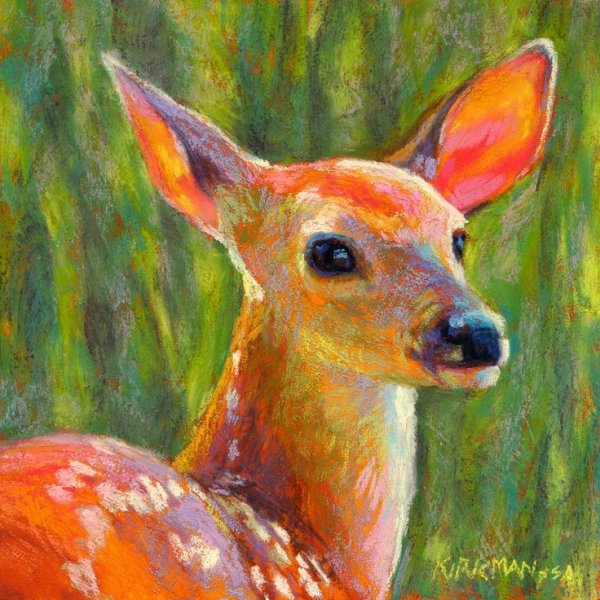 Rita Kirkman животные живопись масло