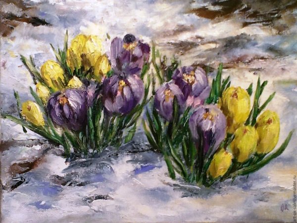 Д,Репин. Первоцветы