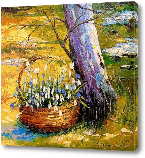 Ольга Дарчук картины подснежники