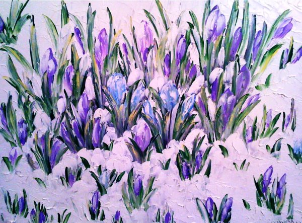 Стилизованные крокусы