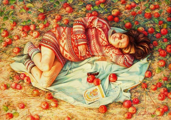 Беременная женщина акварель