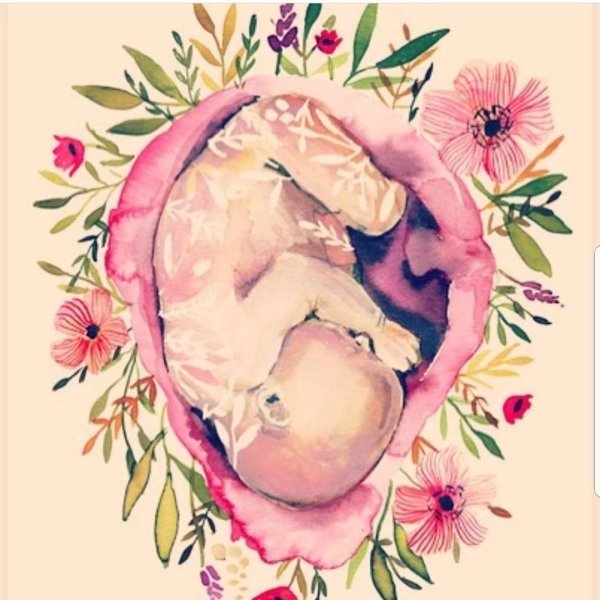 Беременная арт