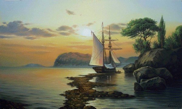 Парусник художник Сергей Стоев