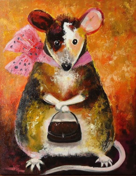 Крыса живопись