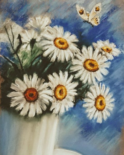 Ромашка рисовать