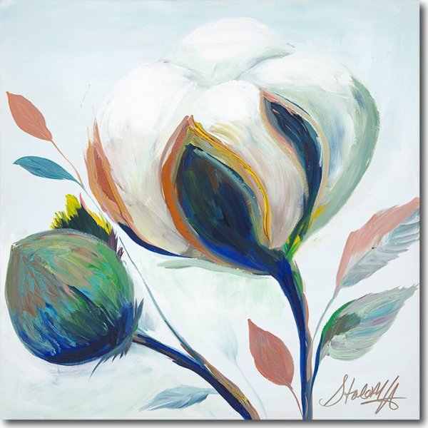 Рисование хлопка красками