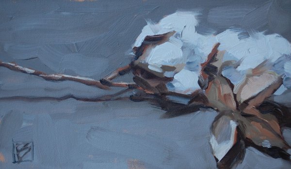 Хлопок картина маслом