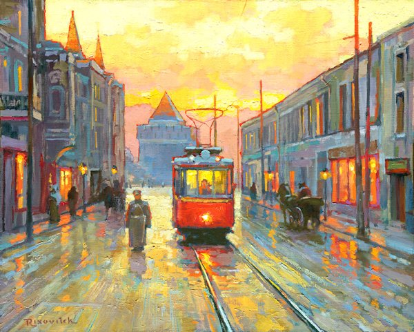 Художник: Волков Сергей, «старый трамвай»