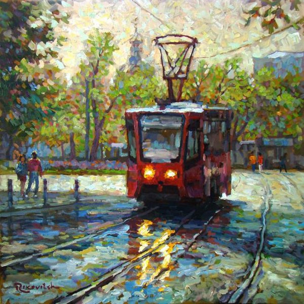 Художник: Волков Сергей, «старый трамвай»