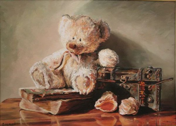 Плюшевые мишки в живописи