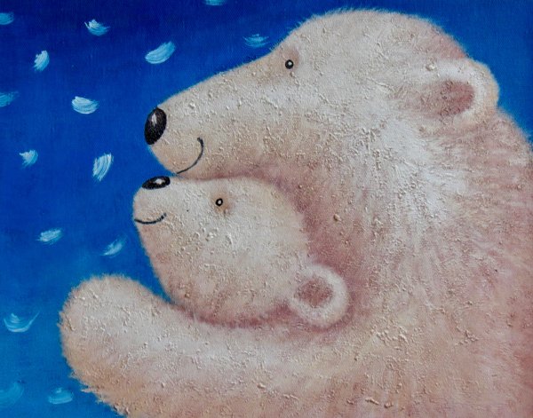 Медвежонок красками