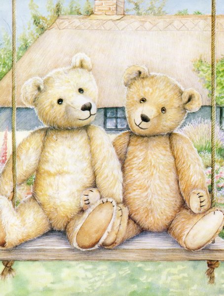 Мишка Тедди живопись