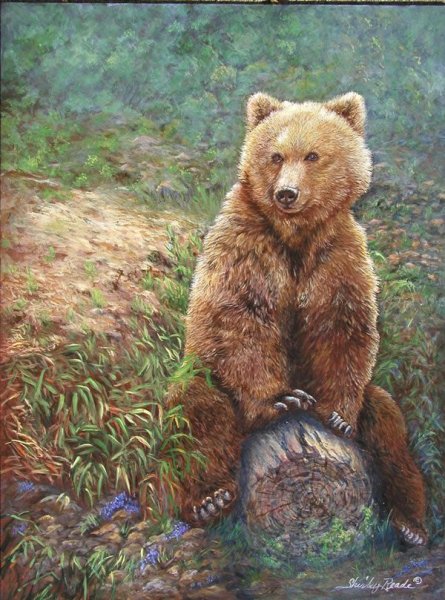 Медведь живопись