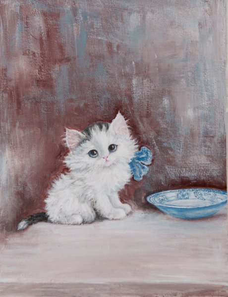 Котенок живопись