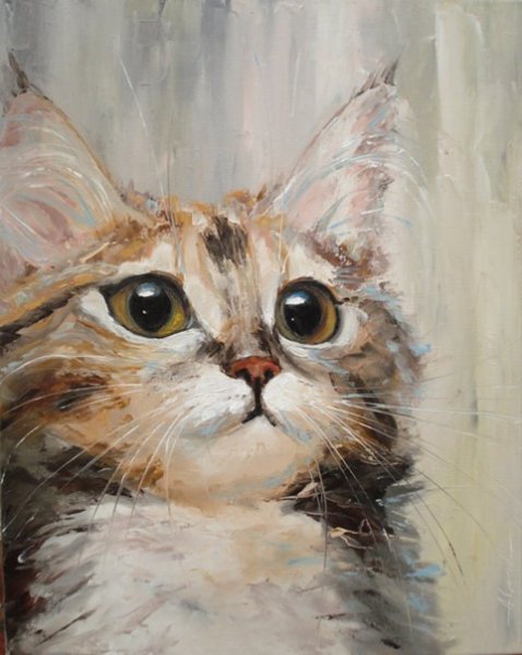 Кошки живопись маслом