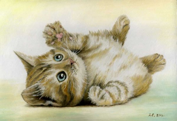 Картина котенок