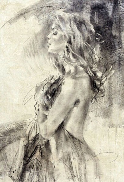 Рисунки углем Эстетика