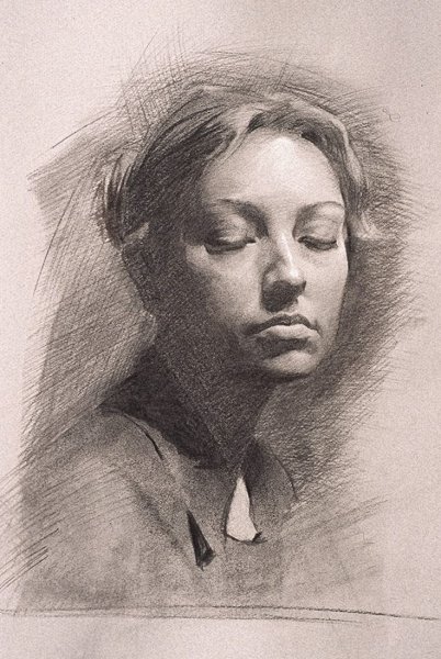 Natan Fowkes портрет набросок