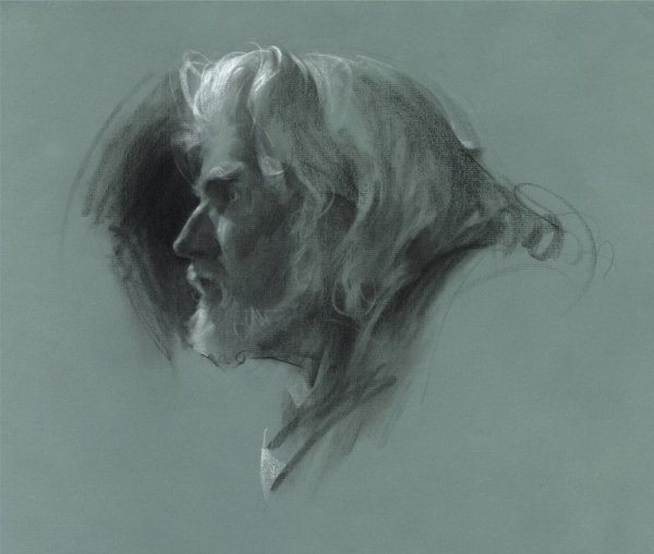 Роза гризайль