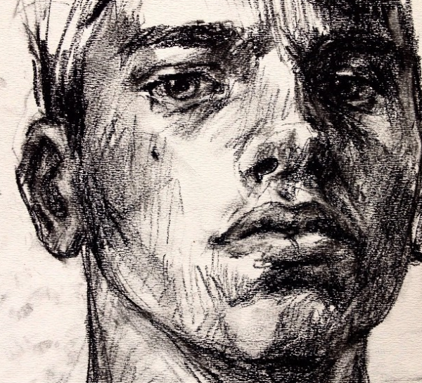 Рисунки углем природа