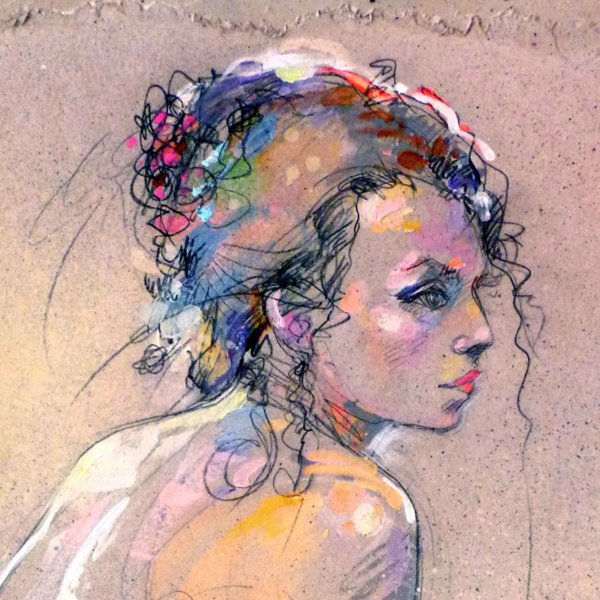 Акварель и пастель смешанная техника