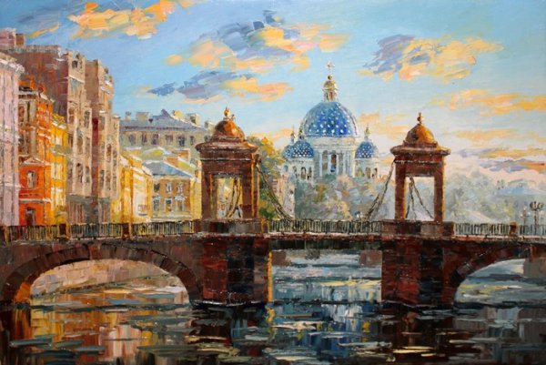 Художник Найденов пейзажи Санкт Петербурга
