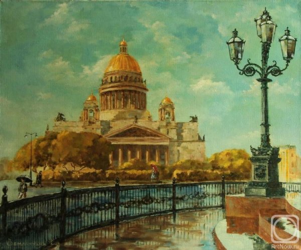 Картина маслом Питер Исаакиевский собор